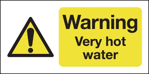 Warning Very Hot Water Signs