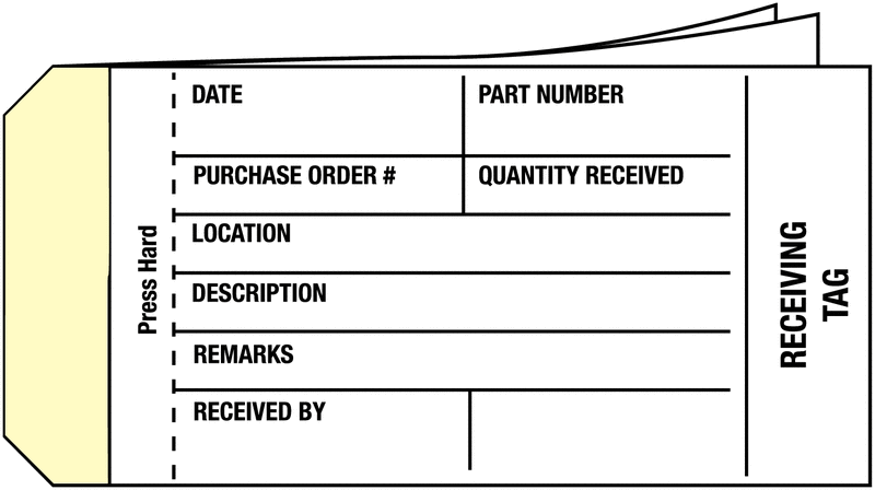 Inventory Tags - 3 Part Distribution
