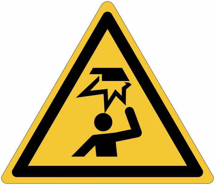 ToughWash - Warning Overhead Obstacles Sign (Symbol)