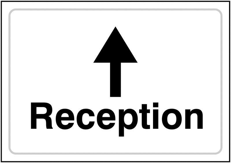 Reception (Forward Arrow) Sign