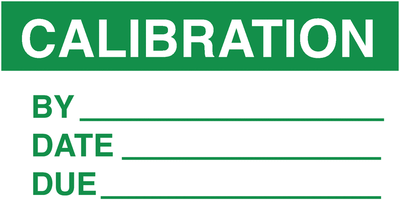 Calibration By/Date/Due Jumbo Write-On Labels