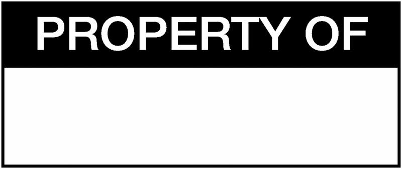 Property Of Self-Laminating Write-On Labels