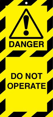 Lockout Safety Tags - Do Not Operate