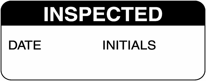 Inspected Date/Initials Greasy/Oily Surface Labels