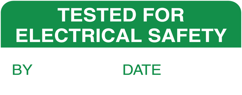 Tested For Electrical Safety By/Date Calibration Labels