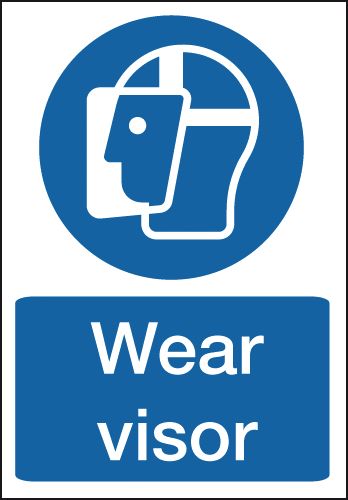 Wear Visor Sign