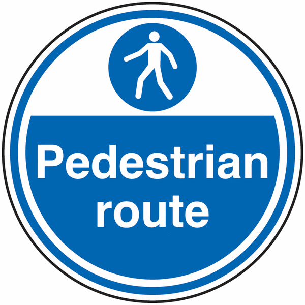 Anti-Slip Floor Signs - Pedestrian Route