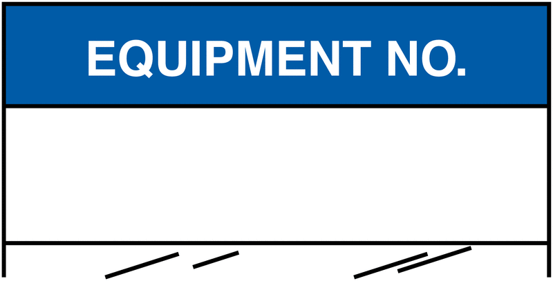 Equipment No. Electrical Write-On Cable Markers