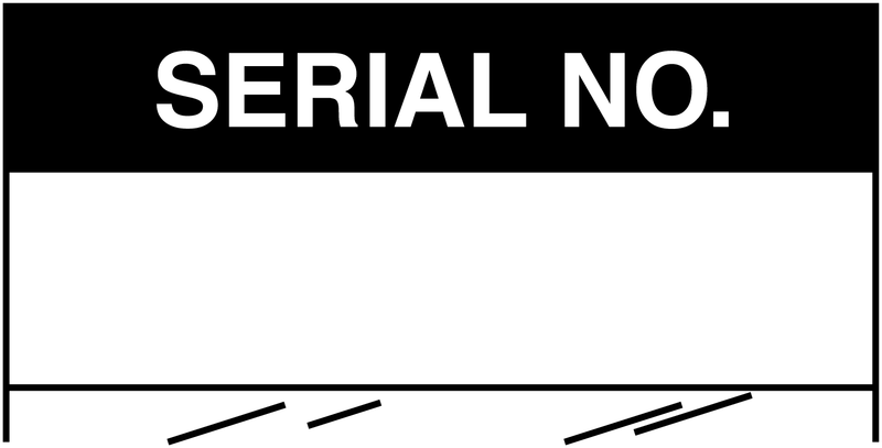 Serial No. - Electrical Safety Write-On Cable Markers