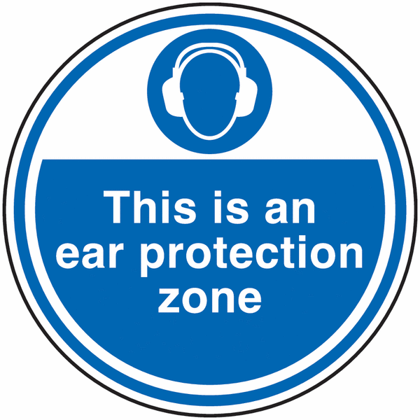 Anti-Slip Floor Signs - This Is An Ear Protection Zone