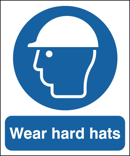 Wear Hard Hats Sign