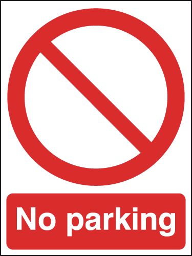 No Parking Outdoor Aluminium Signs