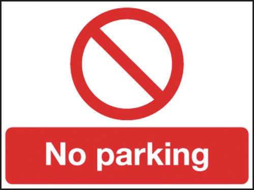 Reflective Safety Sign - No Parking