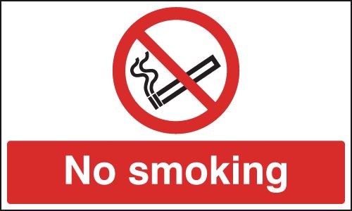No Smoking - Anti-Slip Floor Signs
