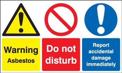 Warning Asbestos/Do Not Disturb... Multi-Message Signs