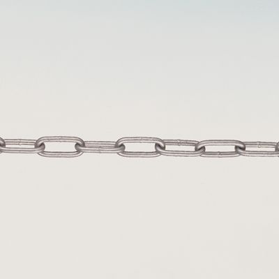 Heavy-Duty Galvanised Grey Steel Single Chain 25m x 6mm