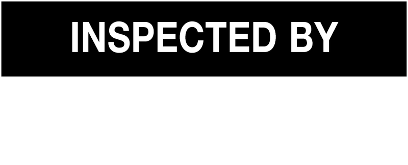 Inspected By - Economical Inspection Labels