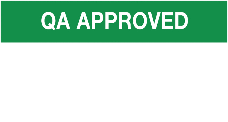 QA Approved - Economical Inspection Labels