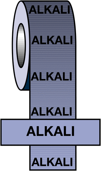 British Standard Pipeline Marking Tape - Alkali