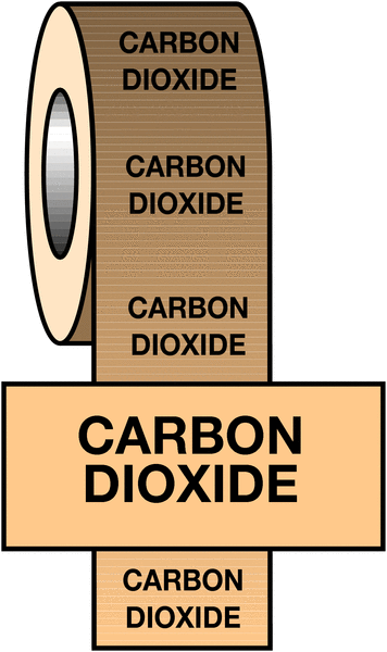 British Standard Pipeline Marking Tape - Carbon Dioxide