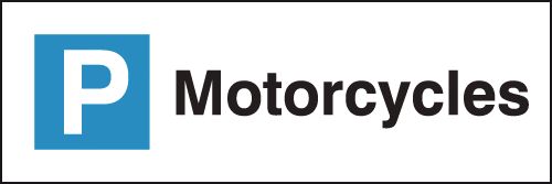 Motorcycles - Parking Bay Signs
