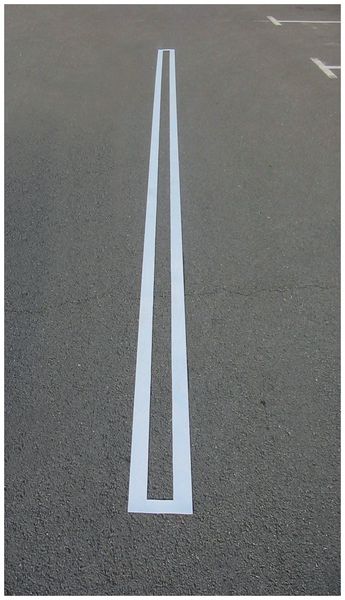 Straight Line Parking Stencil