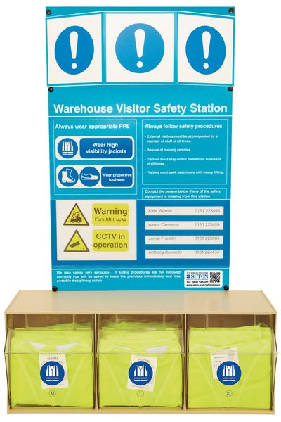 PPE Warehouse Visitor Safety Stations