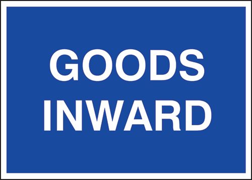 Public Information Signs – Goods Inwards