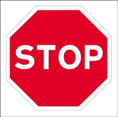STOP Economy Works Traffic Sign