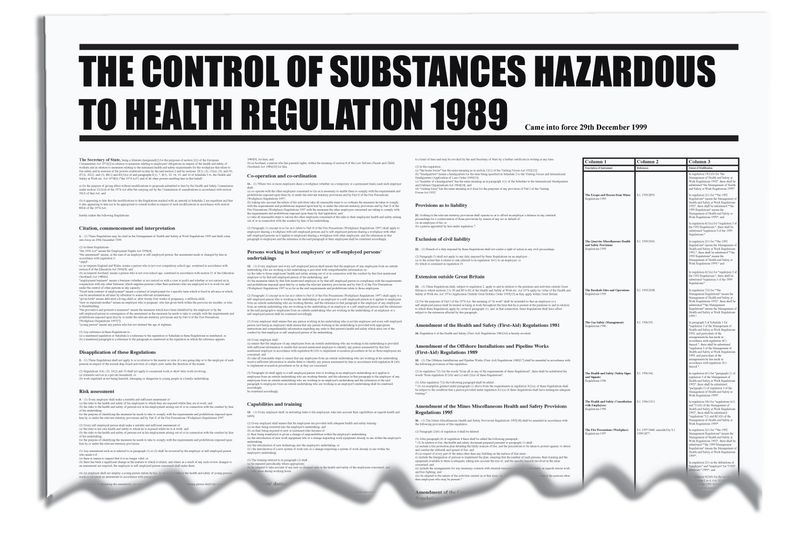 Substances Hazardous To Health Wallchart
