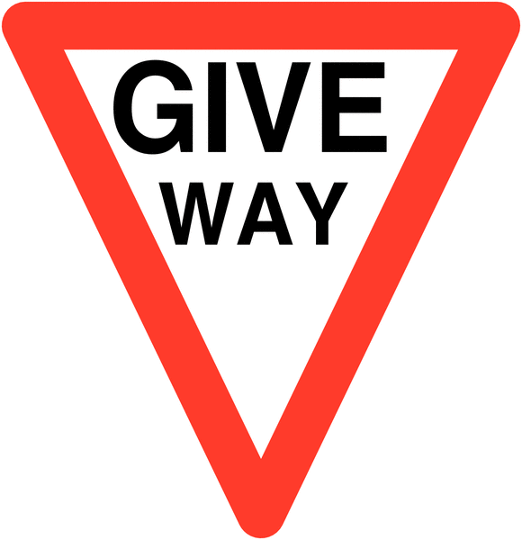 Give Way Triangle Traffic Signs BS EN 12899-1:2007