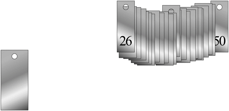 Numbered Aluminium & Brass Tags