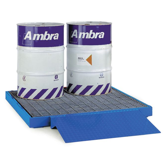 Steel Blue Sump Flooring Chemical-Resistant Materials