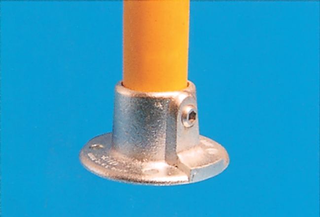 Modular Barrier - Wall Flange Galvanised Clamp