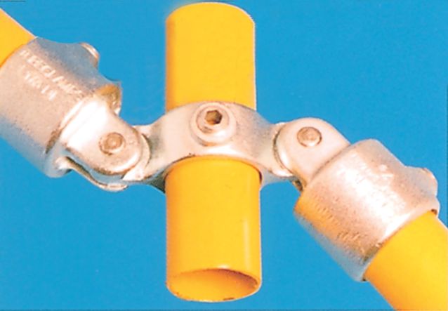 Modular Barrier - Double Swivel Combination Galvanised Clamp
