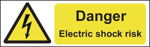 On-the-Spot Safety Labels - Danger Electric Shock