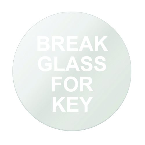 Replacement Glass - Break Glass Key Holder