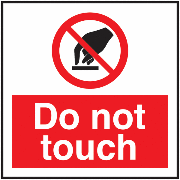 Do Not Touch - Vinyl Safety Labels On-a-Roll