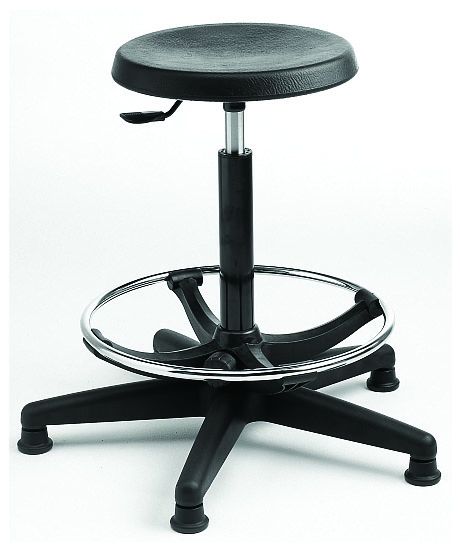 Padded Stool with Foot Ring