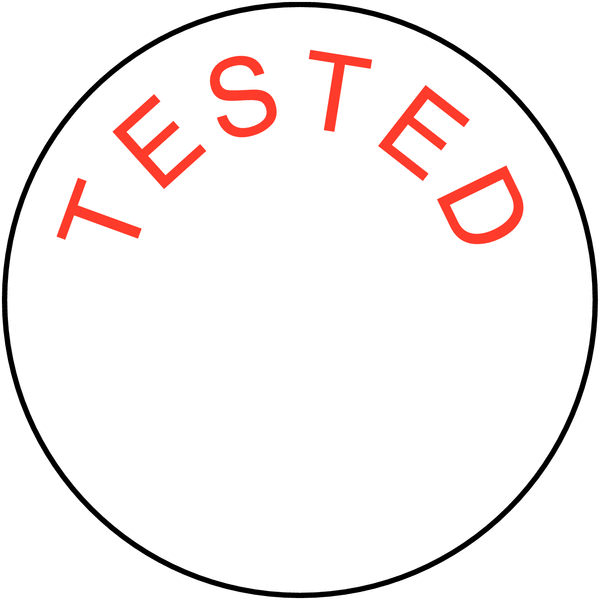Tested - Tamper-Resistant Calibration Labels