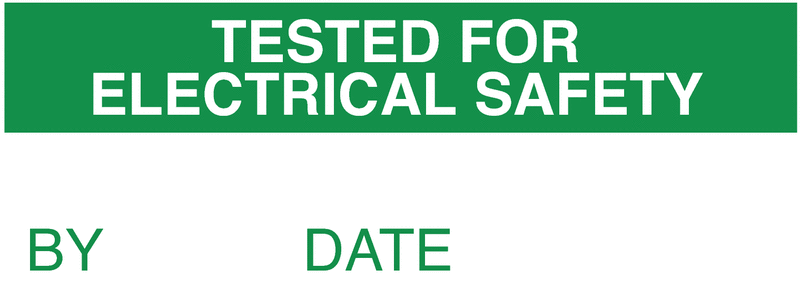 Tested For Electrical Safety By Tamper Resistant Labels
