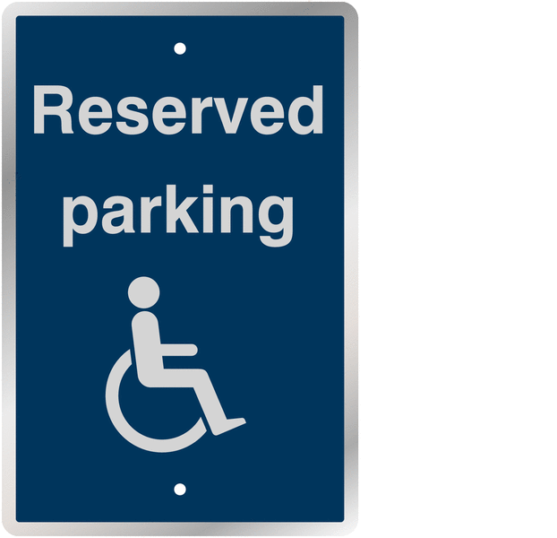 Reserved Disabled Parking Traffic Signs