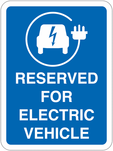 Road Traffic Signs - Reserved for Electric Vehicles