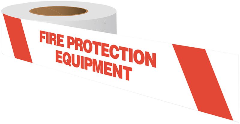 Fire Protection Equipment Warning Tape