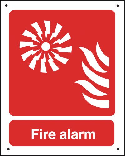 Fire Alarm (Sound Symbol) - Vandal-Resistant Sign