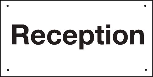 Reception Vandal-Resistant Sign