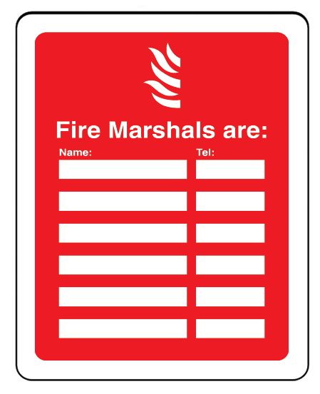 Fire Marshals Are Vandal-Resistant Sign