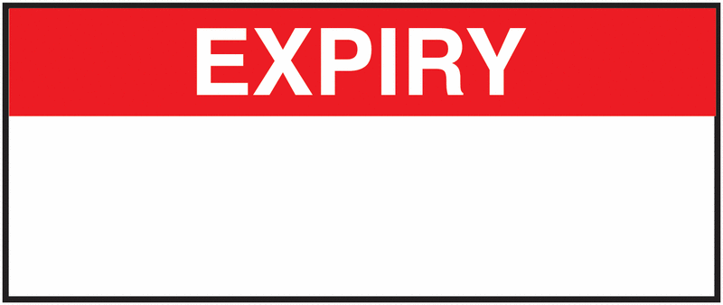 Expiry Nylon Cloth Write-On Labels