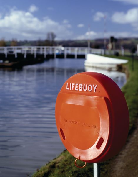 Orange Lifebuoy Housing Polyethylene Single Covers