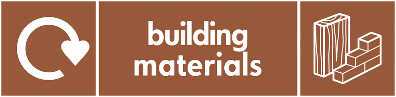 Building Material - WRAP Building Waste Recycling Signs